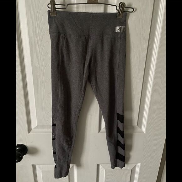 Girls Justice leggings with mesh sides - Picture 1 of 4